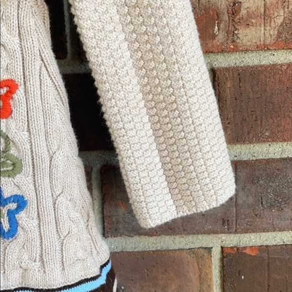 Hanna Andersson Cable Knit Sweater Dress Fair Isle Size 80 US 2 - Picture 7 of 16